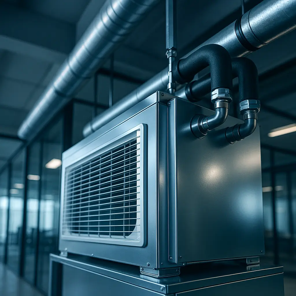 Modern HVAC system installed in a commercial building.